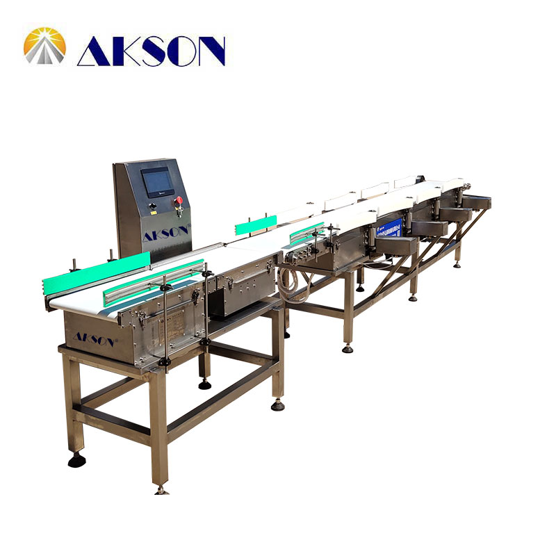 Frozen fish weight sorting machine