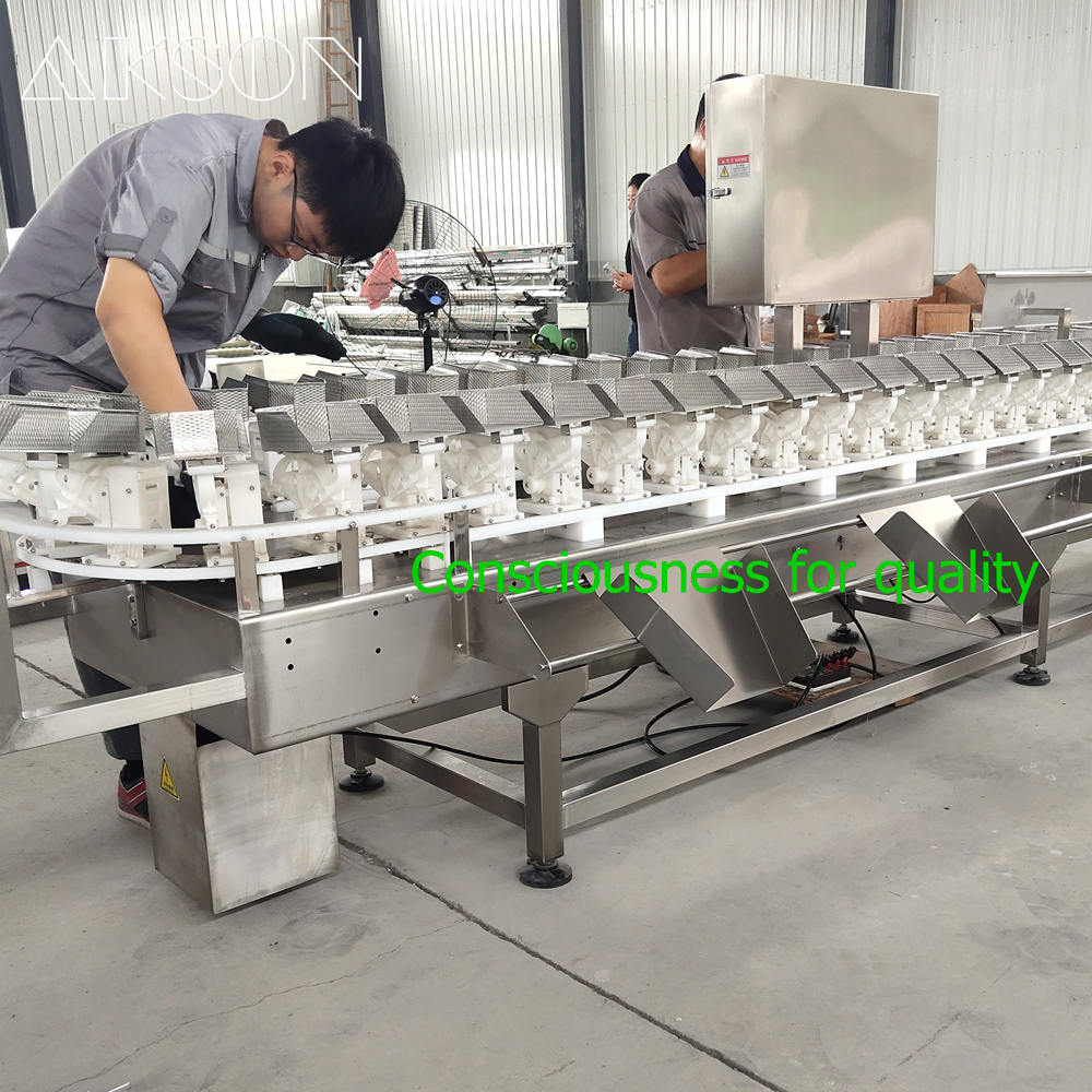 Fish Fillet Weight Sorting Machine stainless steel tray